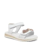 Buty dla dziewczynek - Patrizia Pepe Skórzane sandały - miniaturka - grafika 1