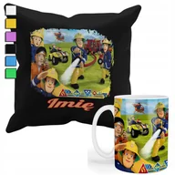 Gadżety dla niej i dla niego - ZESTAW KUBEK + POSZEWKA Z NADRUKIEM-DLA FANA STRAŻAK SAM PREZENT +IMIĘ - miniaturka - grafika 1