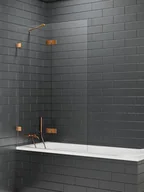 Parawany nawannowe - Parawan nawannowy New Trendy Avexa 140x150 cm 2-częściowy uchylny prawy miedź EXK-3817 - miniaturka - grafika 1