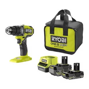 Ryobi Bezszczotkowa wiertarko-wkrętarka HP 18 V (1 x 4.0 Ah, 1 x 2.0 Ah) | RDD18X-242S - Wiertarko-wkrętarki akumulatorowe - miniaturka - grafika 1