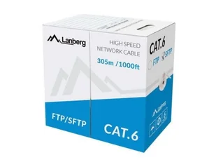 LANBERG Kabel SFTP Kat.6 CU 305 m drut szary LCS6-11CU-0305-S - Kable miedziane - miniaturka - grafika 5