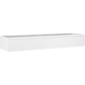 Szafki łazienkowe - Mexen Rivel szafka łazienkowa podumywalkowa 160 cm, 1 szuflada, ryflowana , biała mat - 91A20-16023-1-BF01 - miniaturka - grafika 1