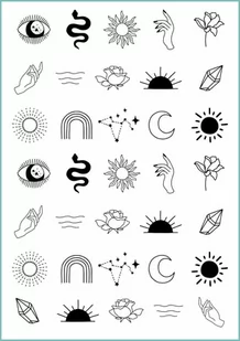 Tatuaże tymczasowe boho kolekcja - Prace ręczne dla dzieci - miniaturka - grafika 1