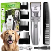 Maszynki i nożyczki dla psów - GOLARKA STRZYŻARKA DLA ZWIERZĄT UNIWERSALNA TYTANOWA BEZPRZEWODOWA - miniaturka - grafika 1