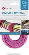 Taśmy klejące - VELCRO One Wrap 20 mm x 150 mm, 25 sztuk, różowa - miniaturka - grafika 1