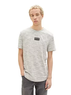 TOM TAILOR Denim Koszulka męska 1036967, 29905-Creme Black Space Dye, XL, 29905 – Creme Black Space Dye, XL - Koszulki męskie - miniaturka - grafika 1