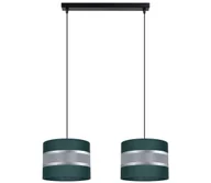 Lampy sufitowe - Żyrandol na lince CORAL 2xE27/60W/230V zielony - miniaturka - grafika 1