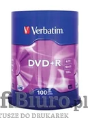 Nośniki danych - Płyty Verbatim DVD+R 4,7GB 16x - Cake Box - 100 szt.- Matt Silver - miniaturka - grafika 1