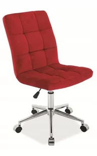 Fotel biurowy, krzesło biurowe Signal FOTEL OBROTOWY Q-020 VELVET BORDO BLUVEL59 OBRQ020VBO [13438554] - Fotele i krzesła biurowe - miniaturka - grafika 2
