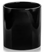 Pozostałe akcesoria do uprawy roślin - Osłonka doniczka czarna walec H22 DEcodomi - miniaturka - grafika 1