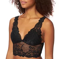 Biustonosze - Emporio Armani Damski biustonosz Eternal Lace Padded, czarny, XS - miniaturka - grafika 1