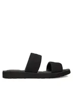 Klapki i japonki męskie - Calvin Klein Klapki Double Strap Cv Logo HM0HM01801 Czarny - miniaturka - grafika 1
