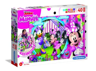 Clementoni Puzzle podłogowe 40 elementy Super Kolor - Minnie - Puzzle - miniaturka - grafika 3