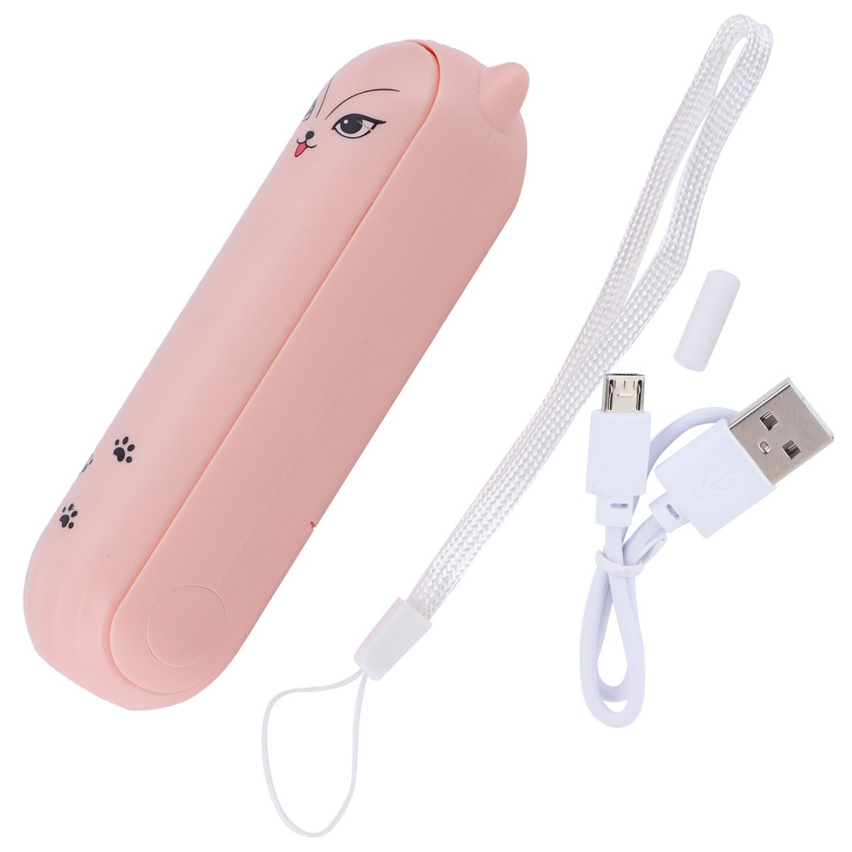 Wielofunkcyjny elektryczny wentylator ręczny, przenośna latarka USB
