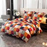 Pościel - Pościel Bawełniana 160X200 Krata - miniaturka - grafika 1