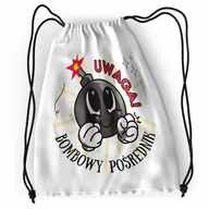 Plecaki worki - Plecak Sportowy Szkolny Pośrednika Worek Torba z Nadrukiem ze Zdjęciem - miniaturka - grafika 1