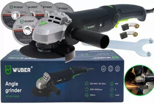 SZLIFIERKA KĄTOWA Z REGULACJĄ OBROTÓW 125MM 1600W WUBER WR-AG-1600R - Szlifierki i polerki - miniaturka - grafika 1