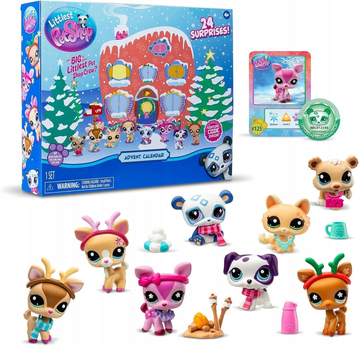 Zestaw Basic Fun! Littlest Pet Shop Kalendarz Adwentowy 8 szt.