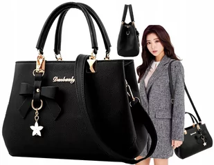 Klasyczna Torebka damska na ramię kuferek miejska - Torebki damskie - miniaturka - grafika 1