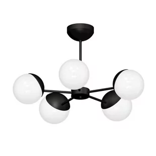 Luminex Lampa wisząca Sphere 8866 lampa sufitowa żyrandol 5x60W E27 czarna - Lampy sufitowe - miniaturka - grafika 1