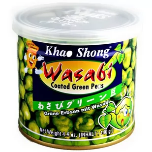 Khao Shong Prażony zielony groszek z wasabi 140g - Khao Shong 1385-uniw - Kuchnie świata - miniaturka - grafika 1