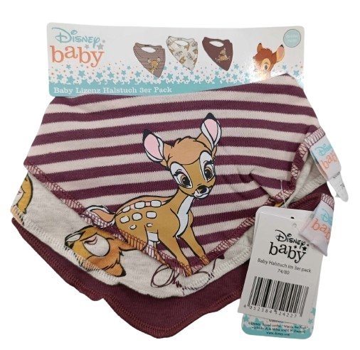 CHUSTECZKI APASZKI ŚLINIACZKI POD SZYJKE DISNEY - 3 SZT D1924