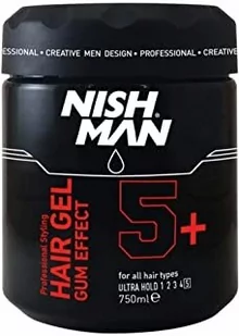Nishman Żel Do Włosów Ultra Strong Gummy 5+ 750 ML - Kosmetyki do stylizacji włosów - miniaturka - grafika 1