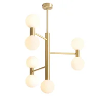 Lampy sufitowe - Wielopunktowa lampa sufitowa Flare 1134PL_T40 Aldex molekuły mosiądz - miniaturka - grafika 1