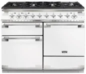 Kuchenki gazowo-elektryczne - Falcon Elise 110 Biały szczotkowany nikiel - miniaturka - grafika 1