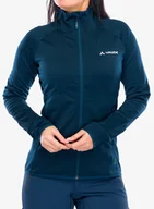 Bluzy sportowe męskie - Polar damski Vaude Monviso Fleece FZ Jacket II - dark sea - miniaturka - grafika 1
