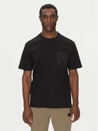 Koszulki męskie - HUGO T-Shirt Dombiro 50536347 Czarny Relaxed Fit - miniaturka - grafika 1