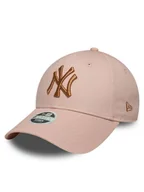 Czapki damskie - New Era Czapka z daszkiem New York Yankees Metallic 9FORTY 60667375 Różowy - miniaturka - grafika 1