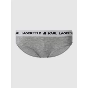 Figi hipster z mieszanki lyocellu i elastanu - Karl Lagerfeld - Majtki damskie - miniaturka - grafika 1