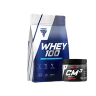 Produkty specjalne dla sportowców - TREC ZESTAW WHEY 100 700g + TREC CM3 PRO+ 200cap. - miniaturka - grafika 1