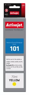 Activejet Tusz AE-101Y Buteleczka z atramentem (zamiennik Epson 101; Supreme; 70 ml; yellow) - Tusze zamienniki - miniaturka - grafika 1
