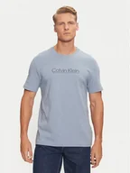 Koszulki męskie - Calvin Klein T-Shirt K10K113587 Niebieski Regular Fit - miniaturka - grafika 1