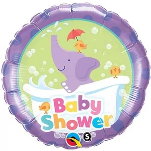 Balon foliowy, Baby Shower Słonik, 18" - Baby shower i roczek - miniaturka - grafika 1