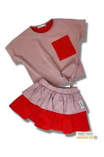 Zestaw Jill róż+malina - Bluzki dla dziewczynek - miniaturka - grafika 1