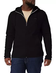 BOSS Męska bluza z kapturem Saggy Curved Skateboarding, Czarny, 3XL - Bluzy męskie - miniaturka - grafika 1