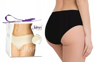 Laserowe Figi Majtki Bezszwowe Julimex Simple Czarne L - Majtki damskie - miniaturka - grafika 1