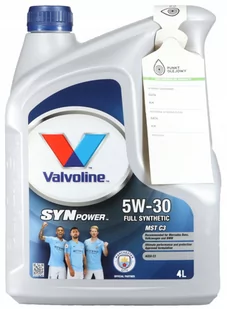 Valvoline SynPower MST C3 5W-30 4L - Oleje silnikowe - miniaturka - grafika 1