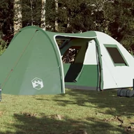 Namioty - vidaXL Namiot kempingowy, 6-os., zielony, 466x342x200 cm, tafta 185T - miniaturka - grafika 1