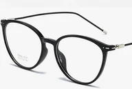 Okulary korekcyjne, oprawki, szkła - Okulary minusy kocie kujonki korekcyjne -10 - miniaturka - grafika 1