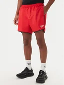 Spodnie sportowe męskie - Reebok Szorty sportowe Best RK25557CCM Czerwony Regular Fit - miniaturka - grafika 1
