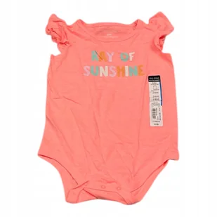 Body niemowlęce różowe z napisem "Ray of Sunshine" r. 2M Okie Dokie - Body dla niemowląt - miniaturka - grafika 1