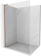 Ścianki i drzwi prysznicowe - Mexen Kioto L ścianka prysznicowa Walk-in 120 x 200 cm, transparent, różowe złoto - 800-120-103-60-00 - miniaturka - grafika 1