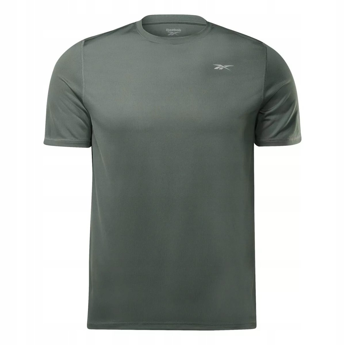 REEBOK- T-SHIRT MĘSKI - RUNNING GFX TEE HT3720 CIEMNOZIELONY