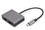 Adaptery i przejściówki - Digitus Adapter graficzny USB Type-C™ 4K 2in1 DisplayPort + HDMI - miniaturka - grafika 1