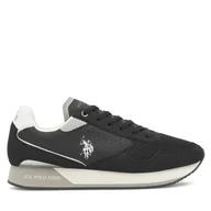 Sneakersy męskie - Sneakersy U.S. Polo Assn. NOBIL003G Czarny - miniaturka - grafika 1
