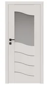 Drzwi wewnętrzne - Dre Drzwi Wewnętrzne Z Szybą Triesta 2 Okleina Biała Mat - miniaturka - grafika 1